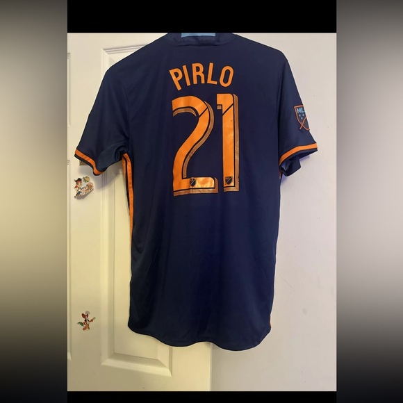 2016/17 New York City FC Away #21 Pirlo Large Adidas Football Soccer MLS - Picture 7 of 10